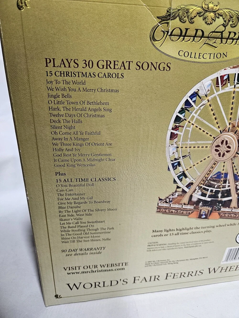 Gold Label Collection World's Fair Ferris Wheel - Gold & White